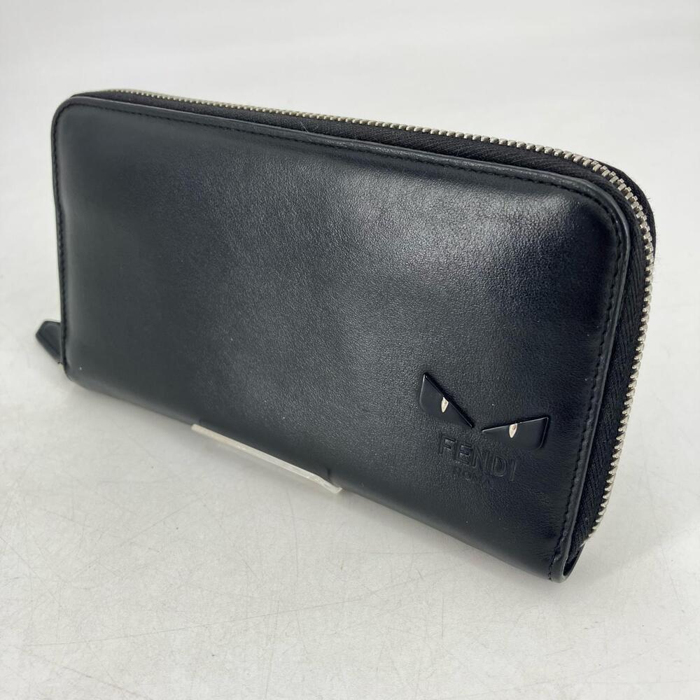 Fendi Monster Long Wallet Black